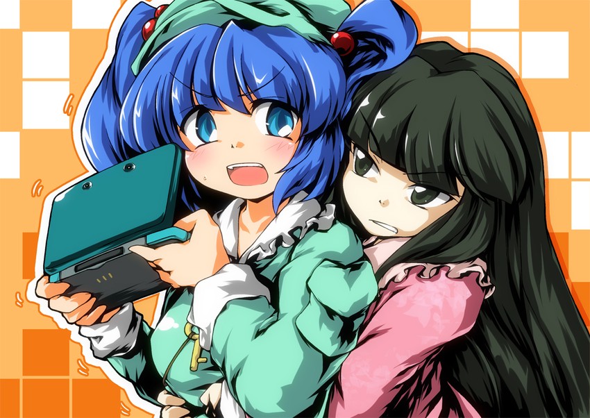 kawashiro nitori and houraisan kaguya (touhou) drawn by suzu_(suzuko)