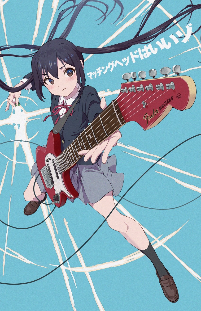 nakano azusa (k-on! and 1 more) drawn by hasisisissy