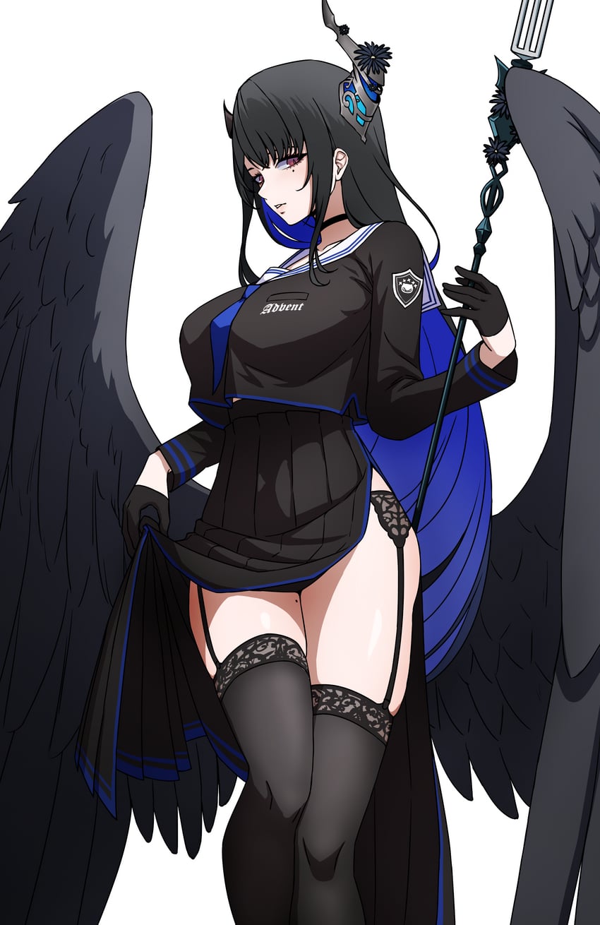 nerissa ravencroft and hasumi (blue archive and 2 more) drawn by daydarion