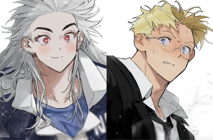noi and shin (dorohedoro) drawn by odagorom