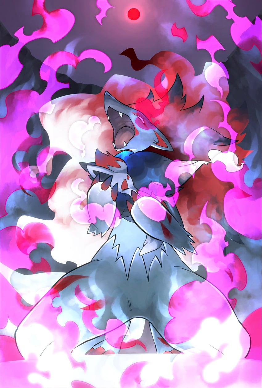 zorua, zoroark, and hisuian zoroark (pokemon and 1 more) drawn by pkpokopoko3