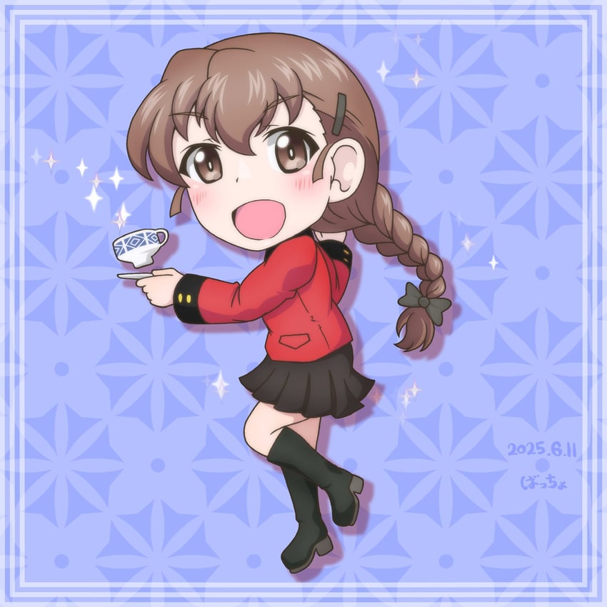 rukuriri (girls und panzer) drawn by oekaki_baccho