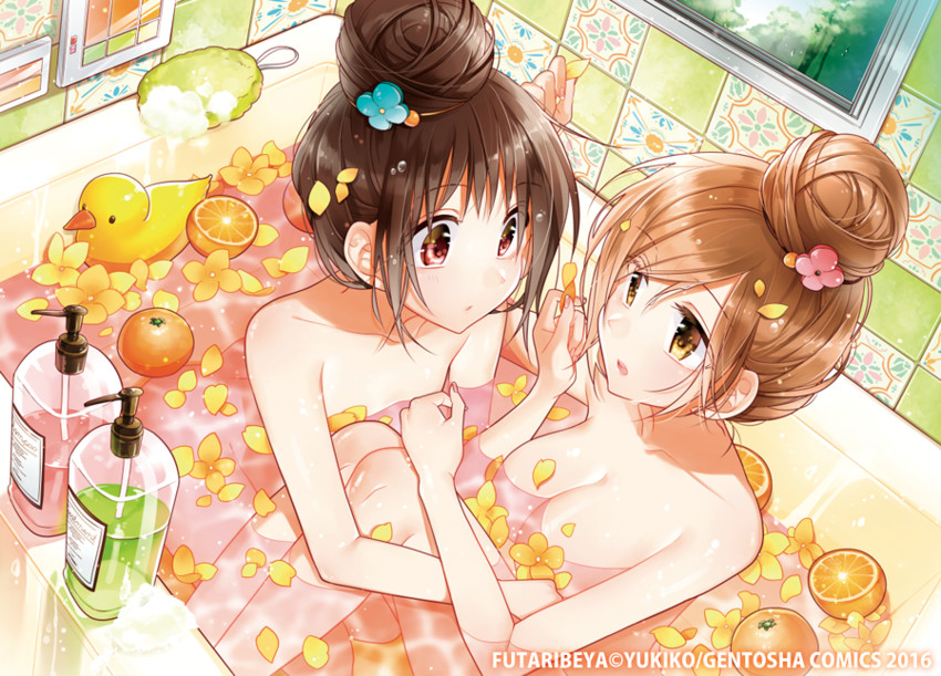 kawawa sakurako and yamabuki kasumi (futaribeya) drawn by yukiko_(tesseract)