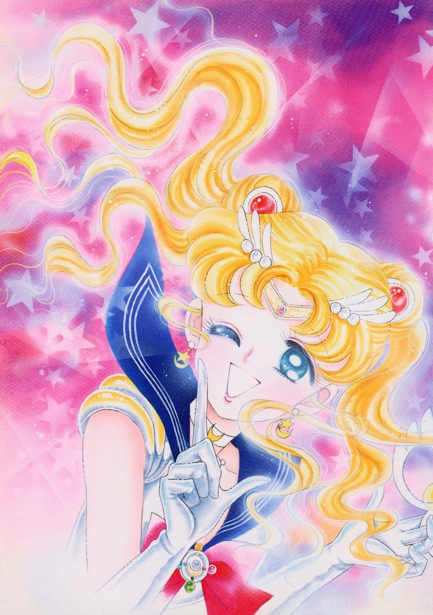 tsukino usagi and sailor moon (bishoujo senshi sailor moon) drawn by takeuchi_naoko