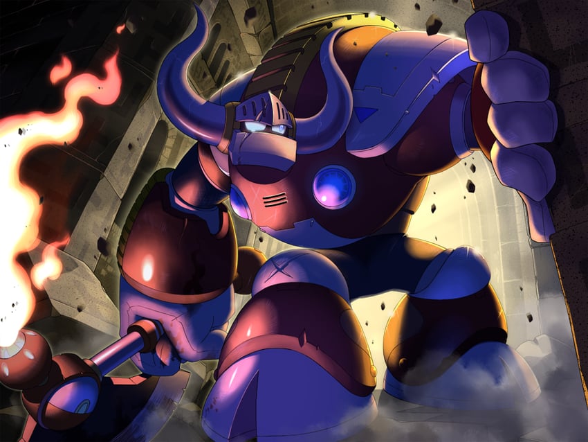 uranus (mega man and 1 more) drawn by napo