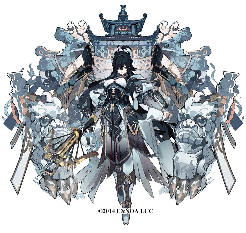 co loa castle (oshiro project:re) drawn by shiba_(s_hi_ba_)