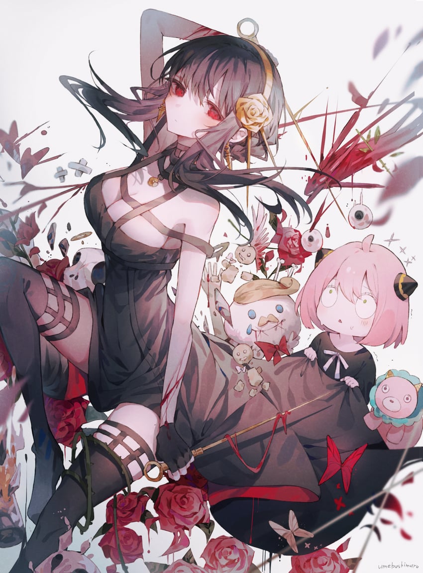 yor briar and anya (spy x family) drawn by umemaro_(siona0908)