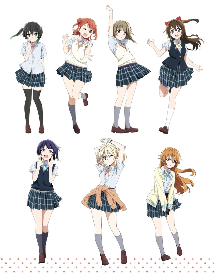 uehara ayumu, takasaki yu, osaka shizuku, nakasu kasumi, miyashita ai, and 2 more (love live! and 1 more) drawn by yokota_takumi