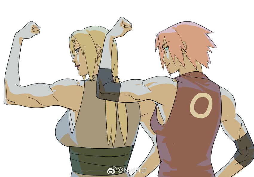 haruno sakura and tsunade (naruto and 1 more) drawn by nyan_2020