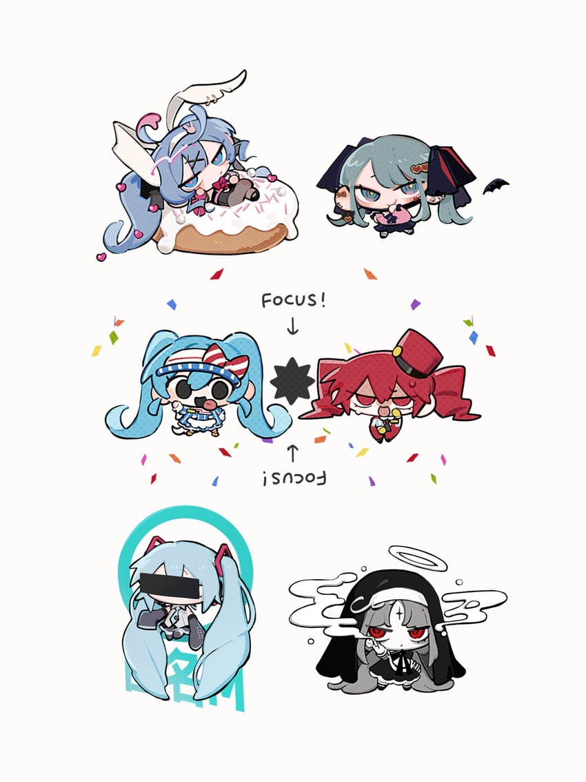 hatsune miku and kasane teto (vocaloid and 6 more) drawn by comugikun