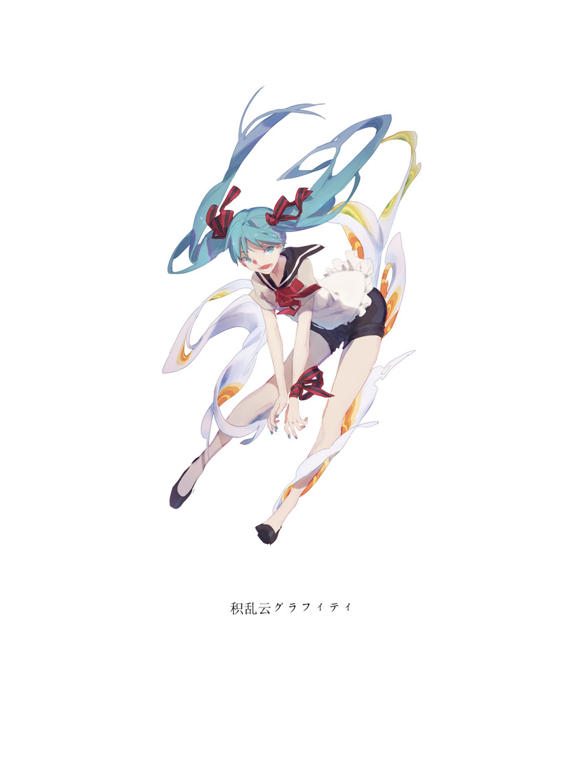 hatsune miku (vocaloid and 1 more) drawn by spencer_sais