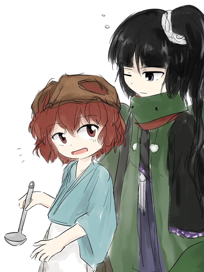 katano sukune and adagumo no yaorochi (len'en) drawn by kuroda_(kurota_ne)