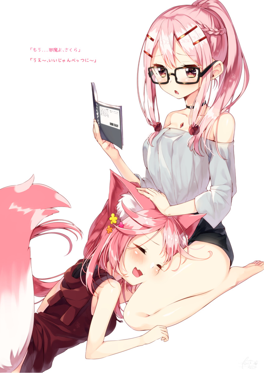 sakura mochi and rei (original) drawn by sakuragi_ren