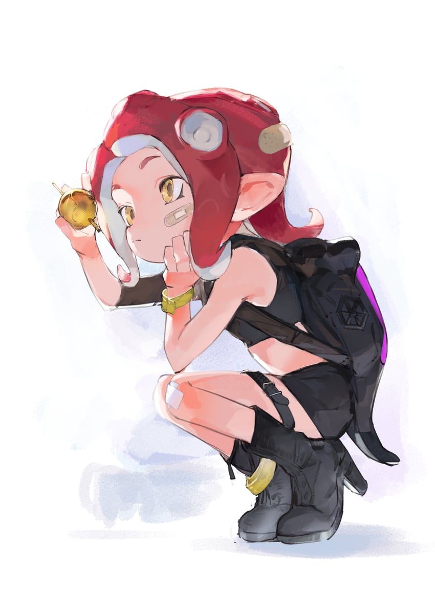 agent 8 (splatoon and 2 more) drawn by kureta_(nikogori)
