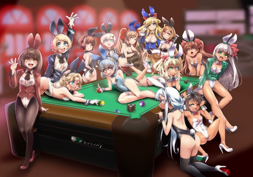 hibiki, yukikaze, verniy, z1 leberecht maass, z3 max schultz, and 11 more (kantai collection) drawn by udukikosuke
