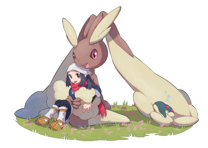 akari, lopunny, and cyndaquil (pokemon and 1 more) drawn by nullma