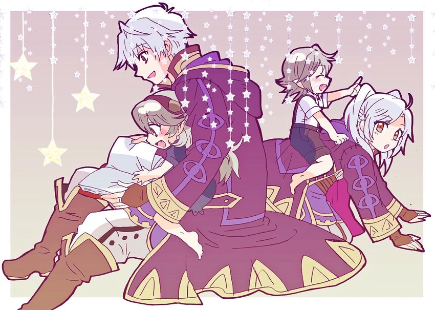 female corrin, female robin, male robin, and male corrin (fire emblem and 3 more) drawn by kiriya_(552260)