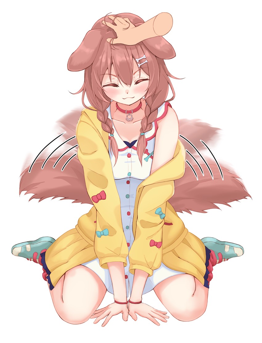 inugami korone (hololive) drawn by nyoon