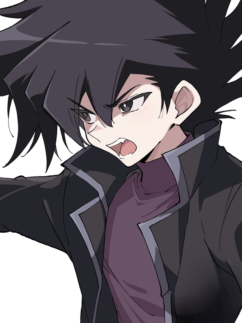 manjoume jun (yu-gi-oh! and 1 more) drawn by niyane