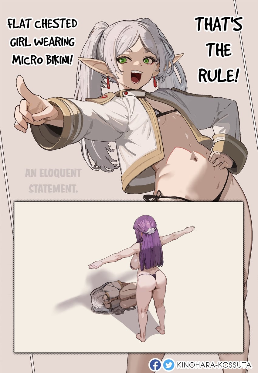 frieren and fern (sousou no frieren) drawn by kinohara_kossuta