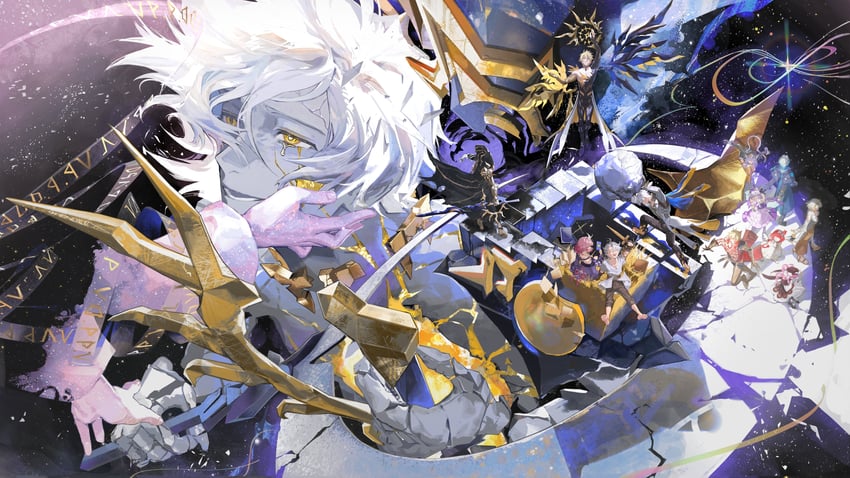 phainon, castorice, mydei, aglaea, anaxa, and 6 more (honkai and 1 more) drawn by mau_sakura