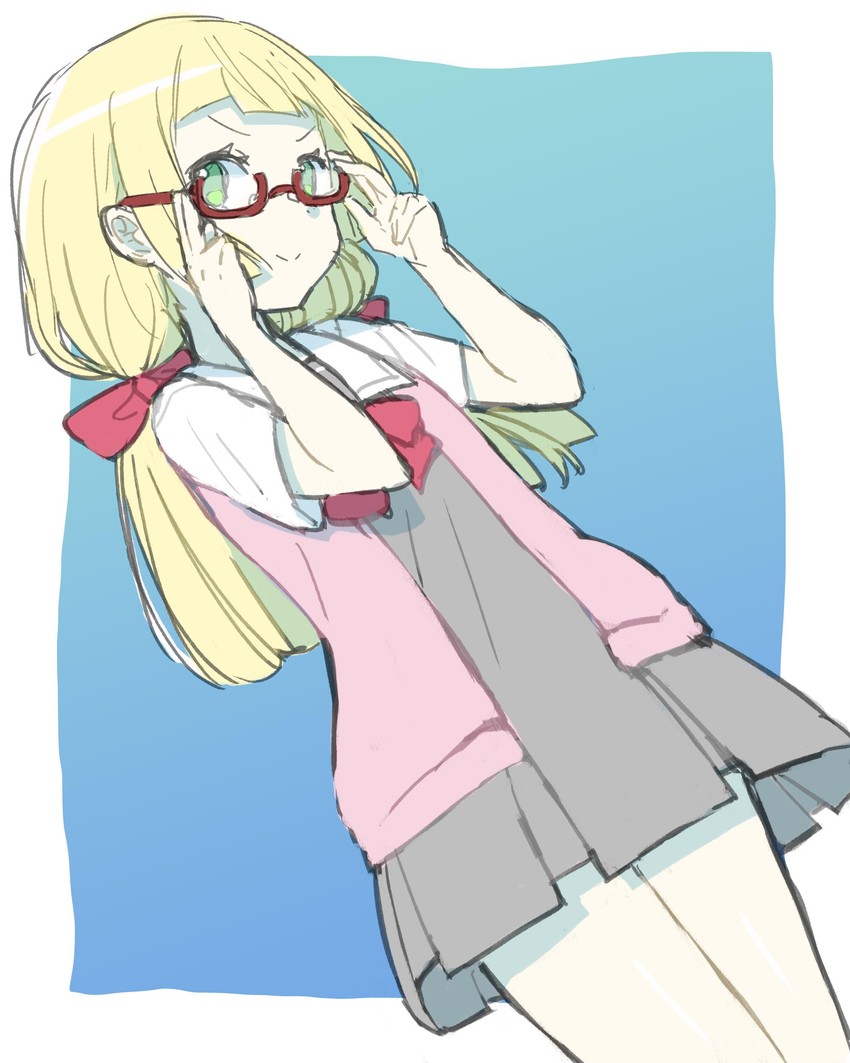 lillie (pokemon and 1 more) drawn by peppedayo_ne