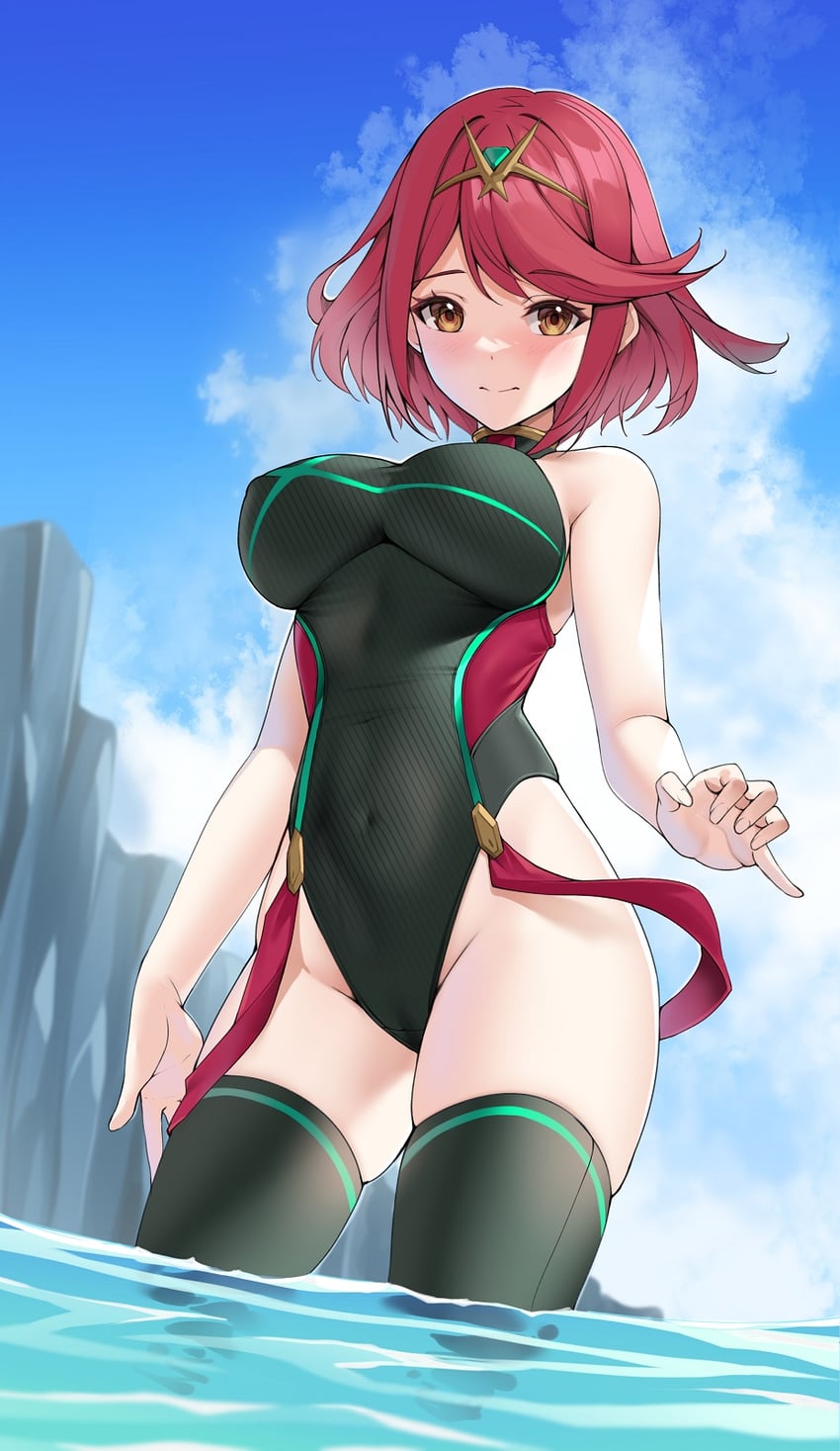 pyra (xenoblade chronicles and 1 more) drawn by matrix16
