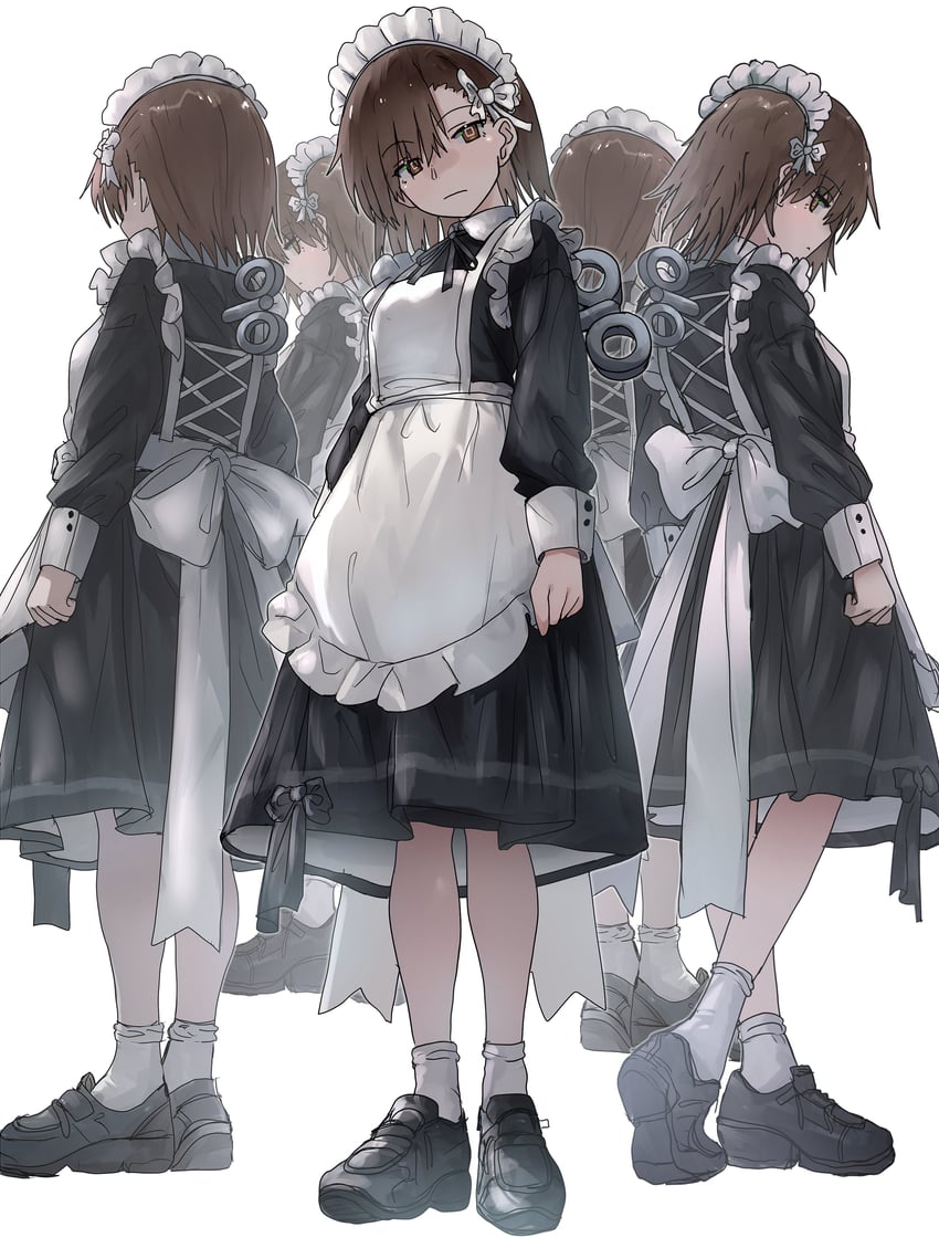 misaka imouto (toaru majutsu no index and 2 more) drawn by ebora