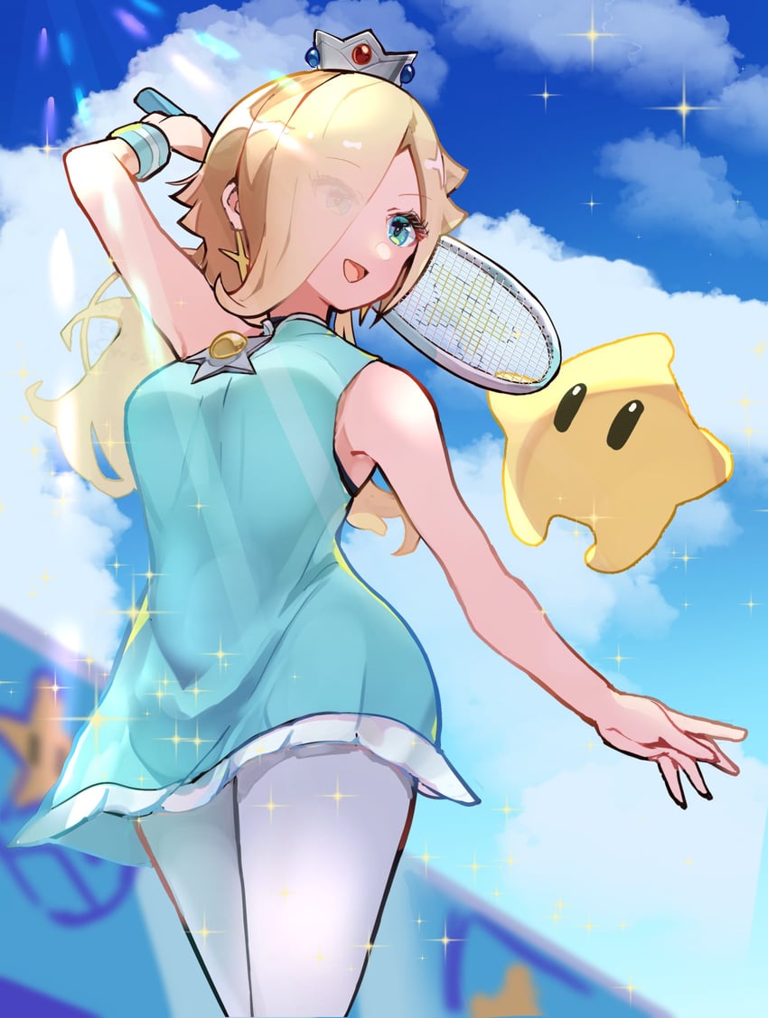 rosalina and luma (mario and 2 more) drawn by hirotaka_(hrtk990203)
