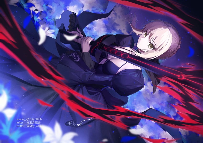 artoria pendragon and saber alter (fate and 1 more) drawn by gogatsu_fukuin