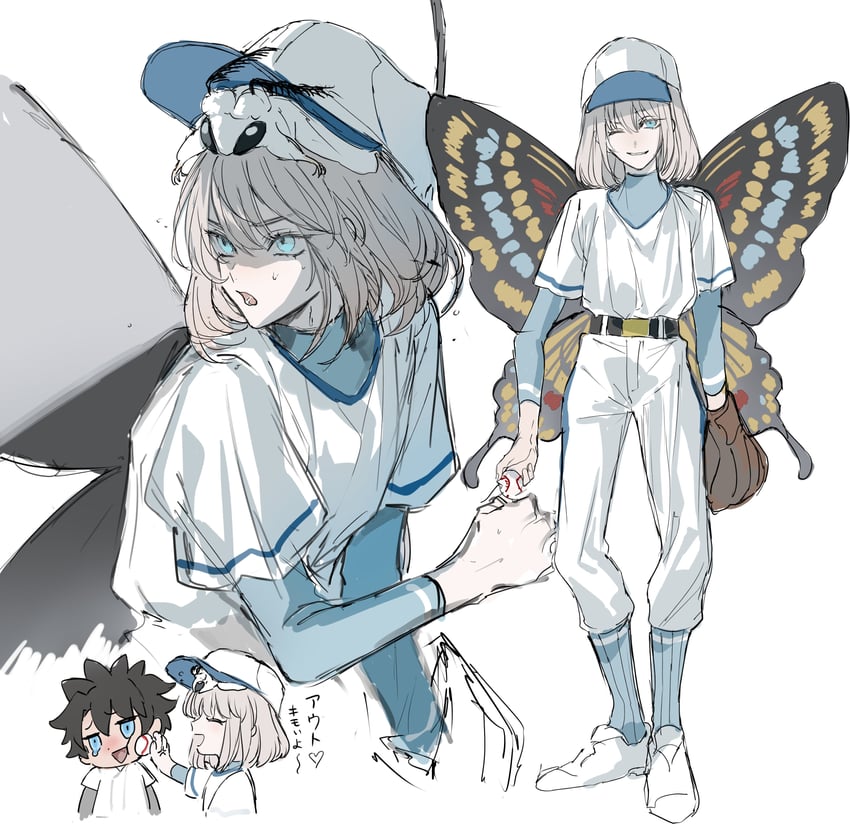 fujimaru ritsuka, oberon, and blanca (fate and 2 more) drawn by yurumawari