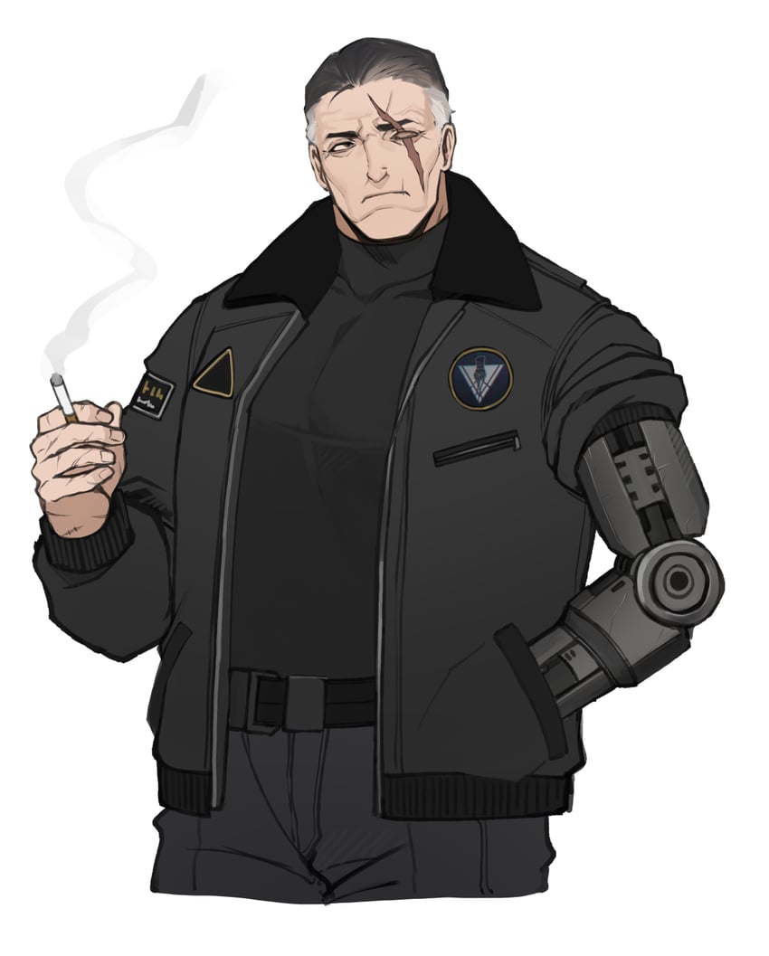 handler walter (armored core and 1 more) drawn by kyou_(iuciferic)