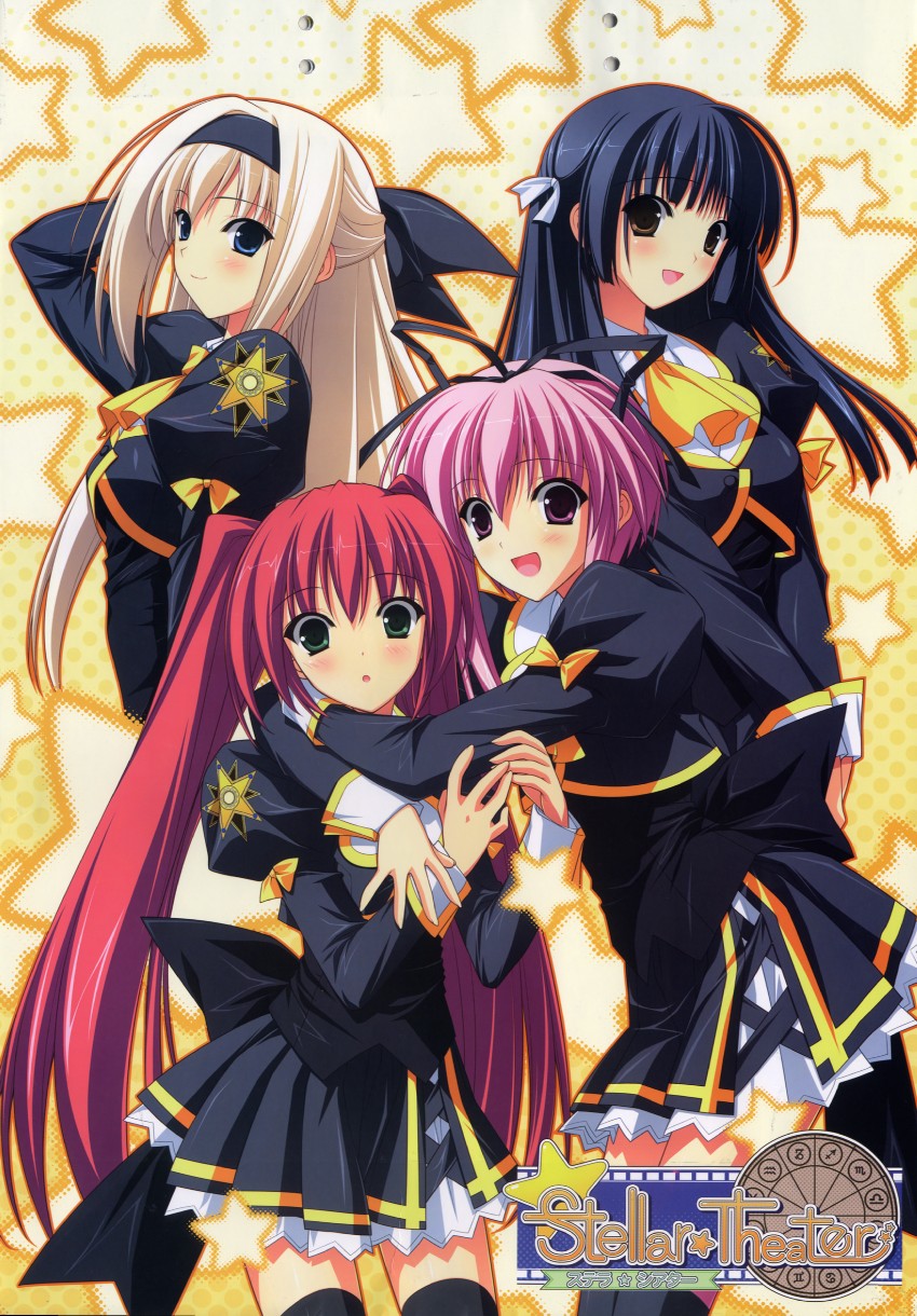himenomiya kaguya, izumi sora, kanou seia, and fujisaki amane (stellar theater) drawn by suzuhira_hiro