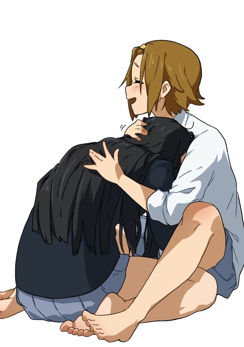 akiyama mio and tainaka ritsu (k-on!) drawn by kicchi_(tmgk)