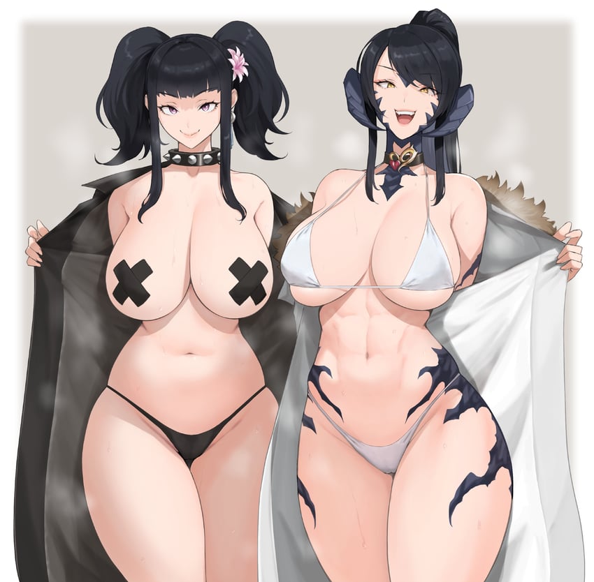 warrior of light and sapphira nyx (final fantasy and 1 more) drawn by anagumasan