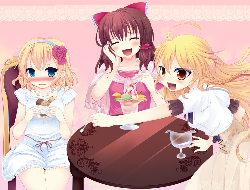 hakurei reimu, kirisame marisa, and alice margatroid (touhou) drawn by swami