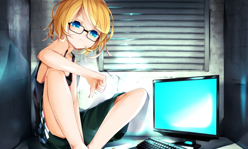 kagamine rin (vocaloid and 1 more) drawn by maclo
