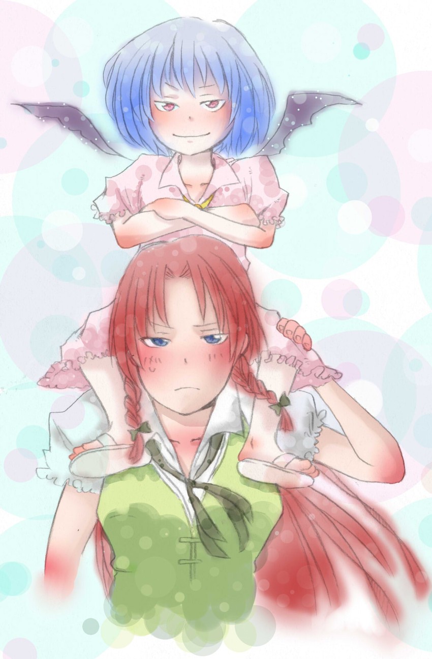 remilia scarlet and hong meiling (touhou) drawn by r-a-d-w-i-m-p-s