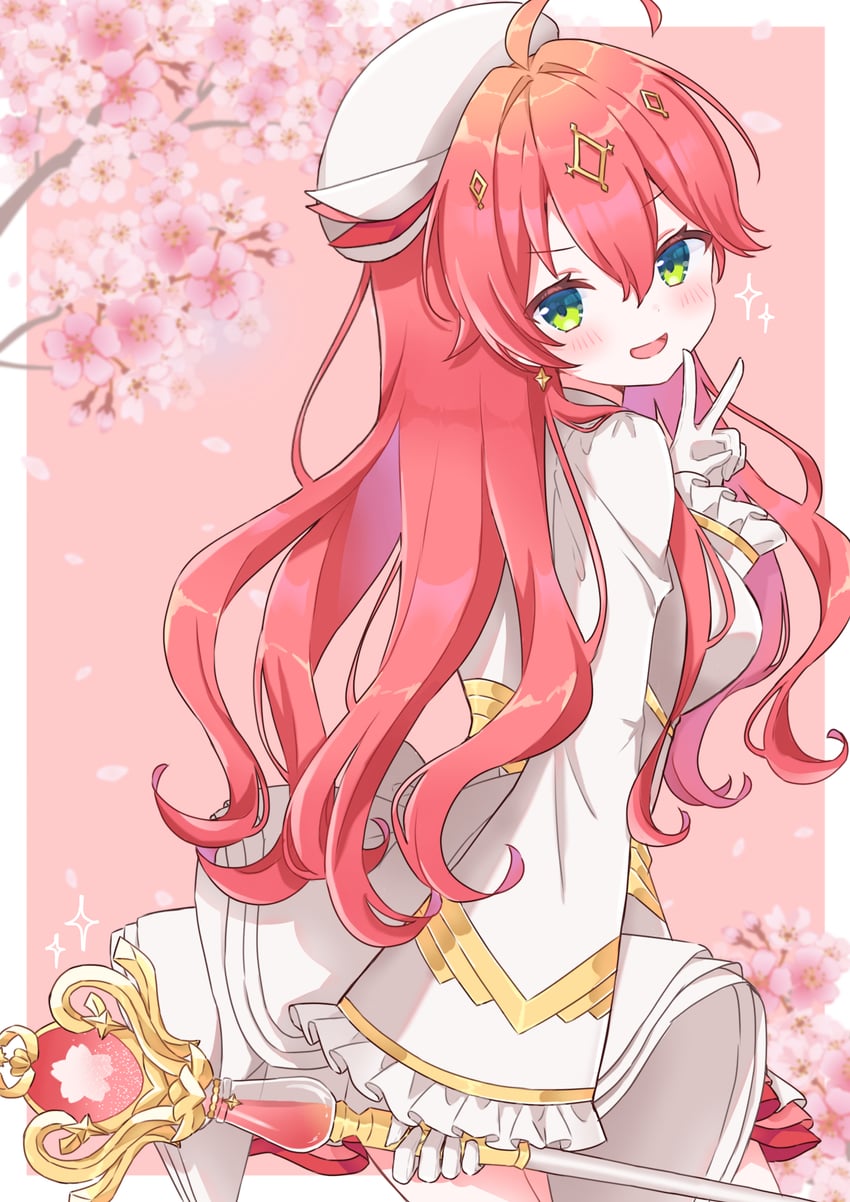 sakura miko (hololive and 1 more) drawn by kano_oekk