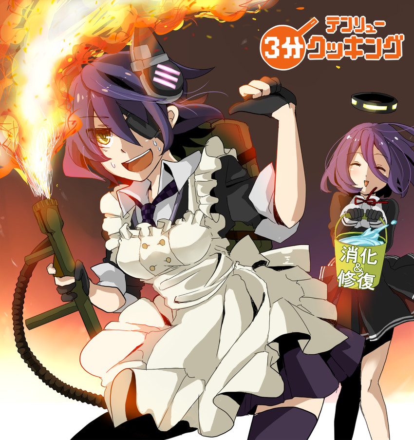 tenryuu and tatsuta (kantai collection and 1 more) drawn by purin_(purin0)