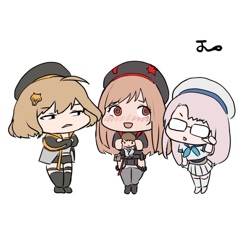 anis, rapi, commander, and neon (goddess of victory: nikke) drawn by noorung