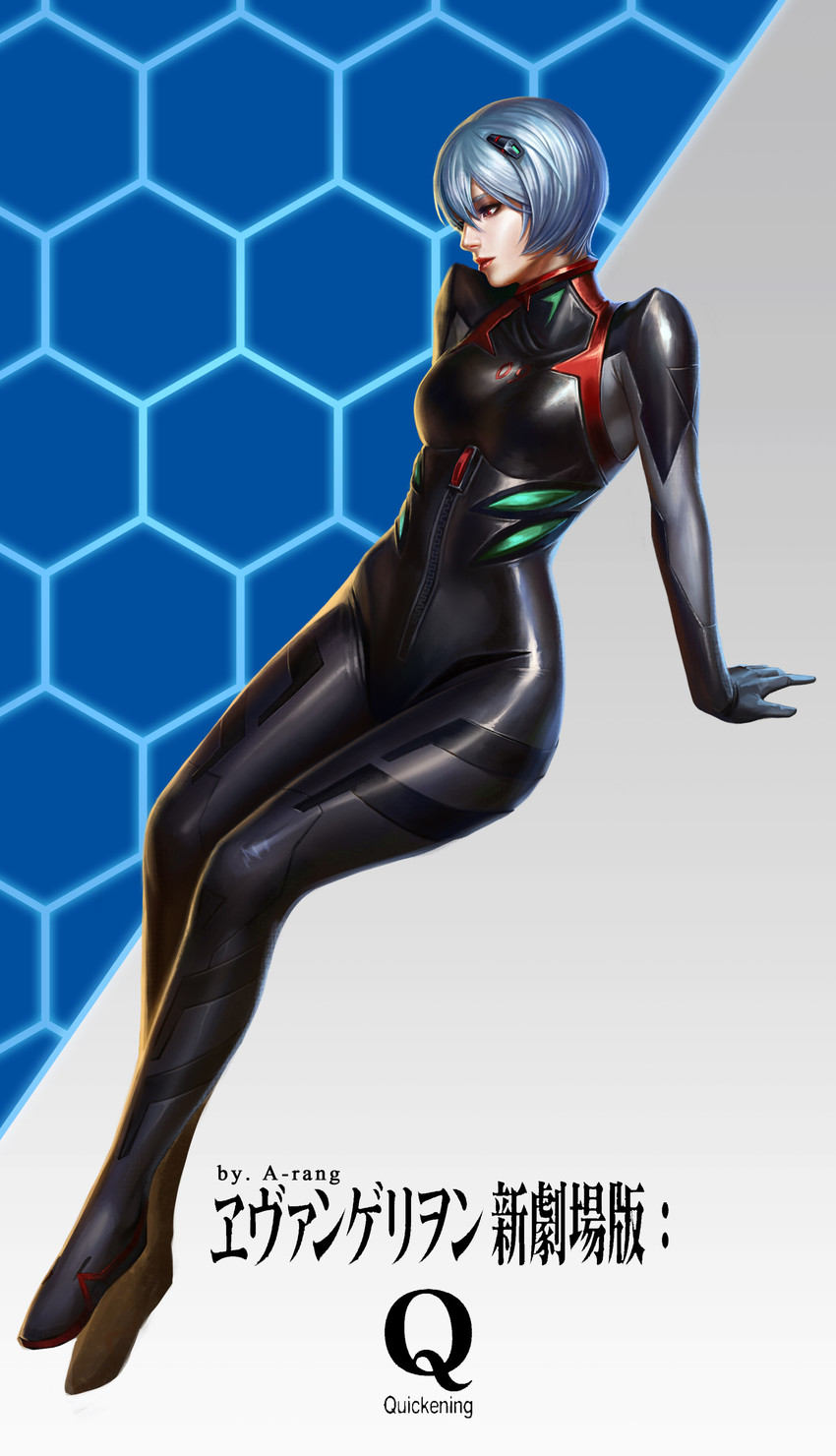 ayanami rei (neon genesis evangelion and 2 more) drawn by taekwon_kim