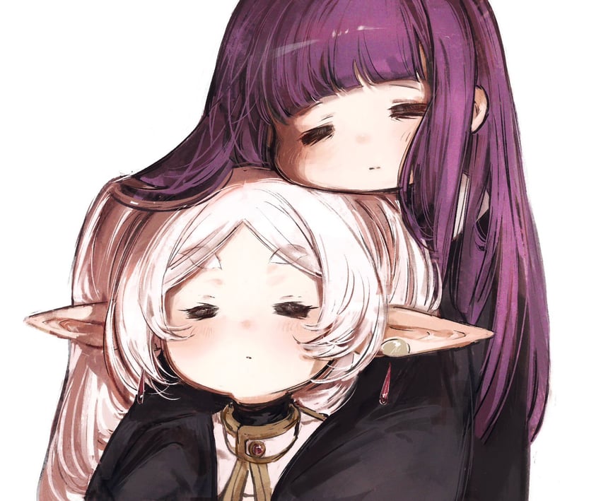 frieren and fern (sousou no frieren) drawn by moku_(muooku)