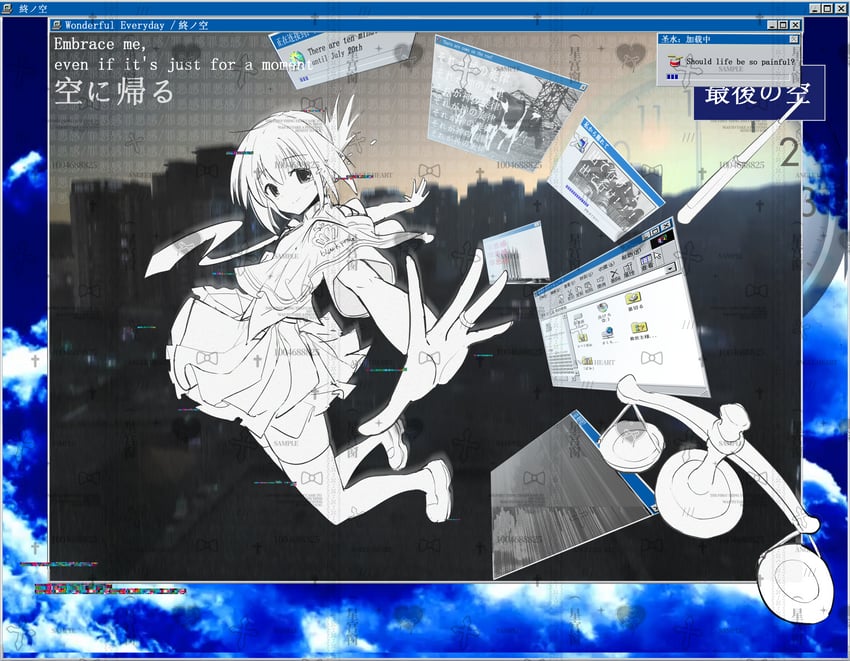 tachibana kimika (microsoft windows and 3 more) drawn by xinggong_shili