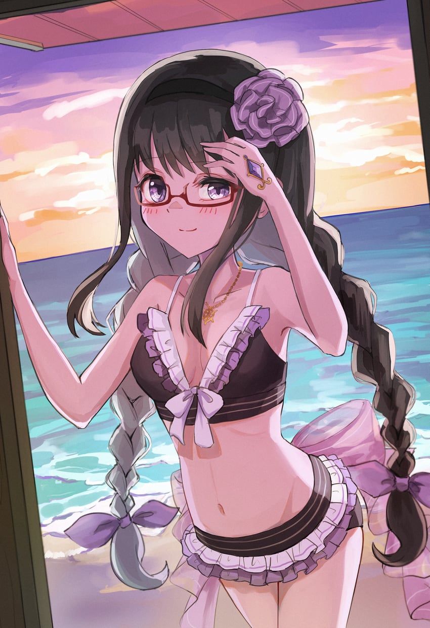 akemi homura (mahou shoujo madoka magica and 1 more) drawn by nacky0610