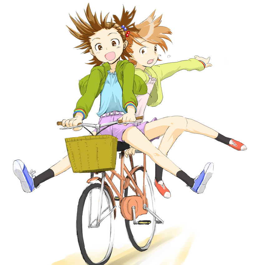 futami mami and futami ami (idolmaster and 1 more) drawn by cif
