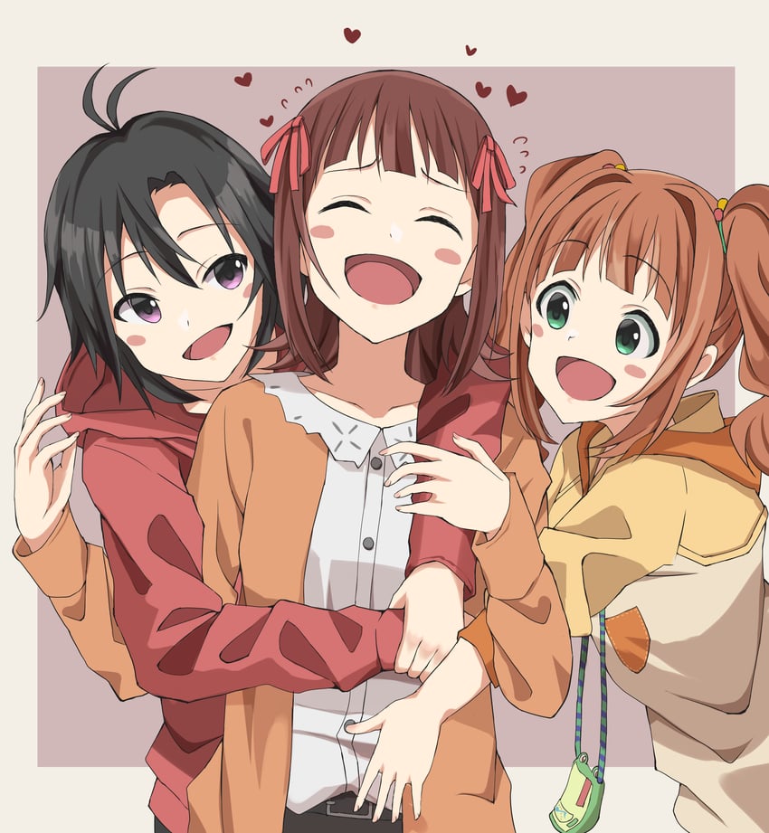 amami haruka, kikuchi makoto, and takatsuki yayoi (idolmaster) drawn by haruki_(haruki678)