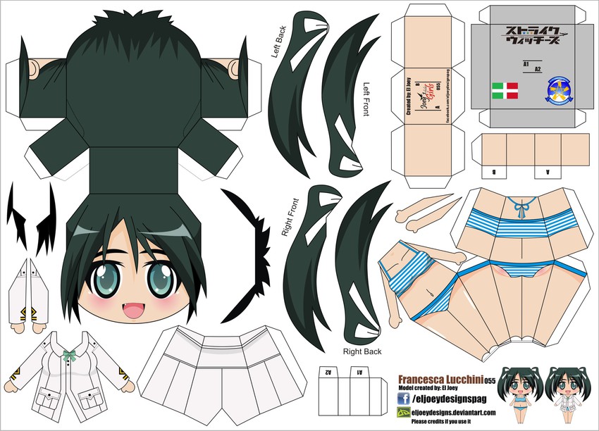 francesca lucchini (world witches series and 1 more) drawn by el_joey