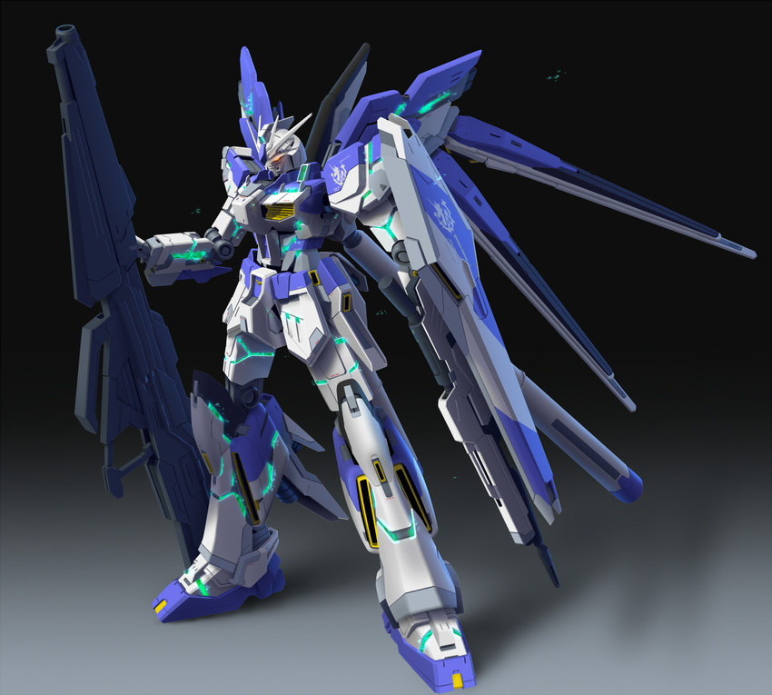 hi-nu gundam (gundam and 2 more) drawn by gsan