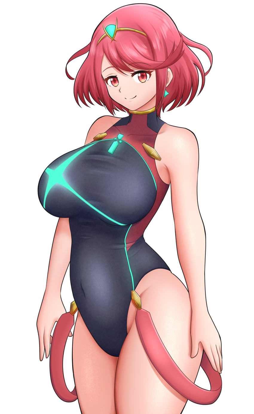 pyra (xenoblade chronicles and 1 more) drawn by kiteman442